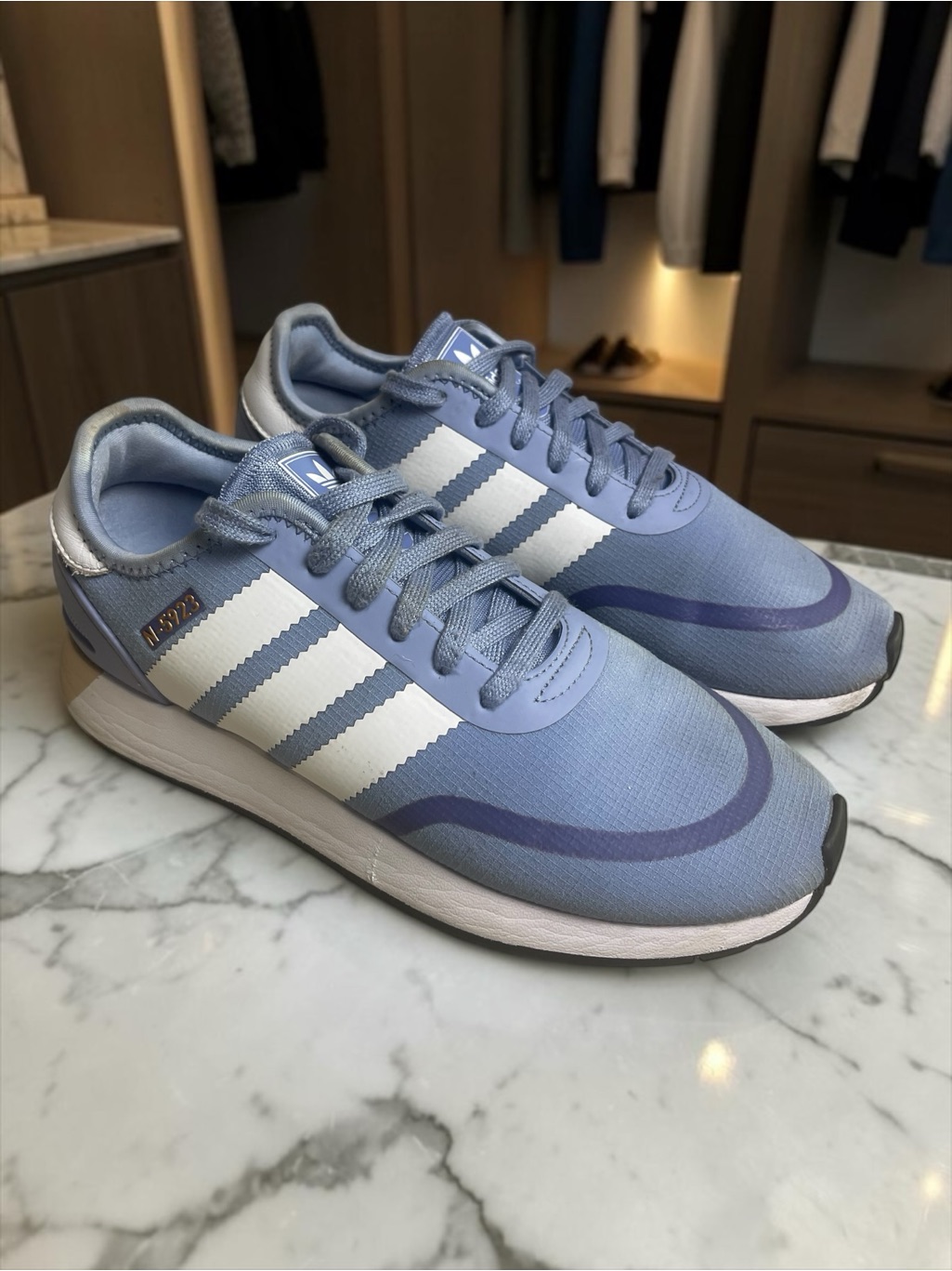 Adidas Originals N-5923 Size 8.5 Chalk Blue White Purple Aq0268